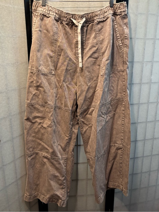 GAP Pants - GAP Cotton Relaxed Baggy High Waist Wide Leg Pants, Drawstring